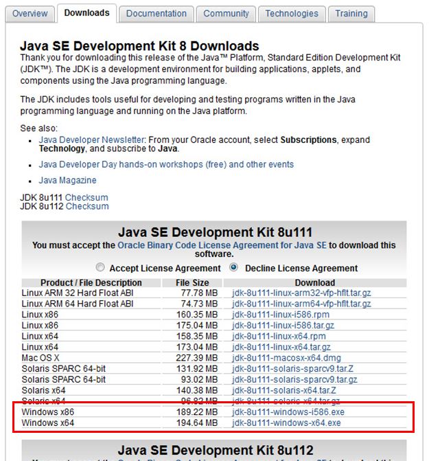 Java SE Development Kit 8 Downloads