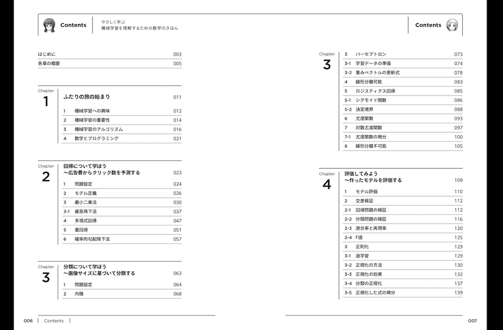 目次 機械学習を理解するための数学のきほん