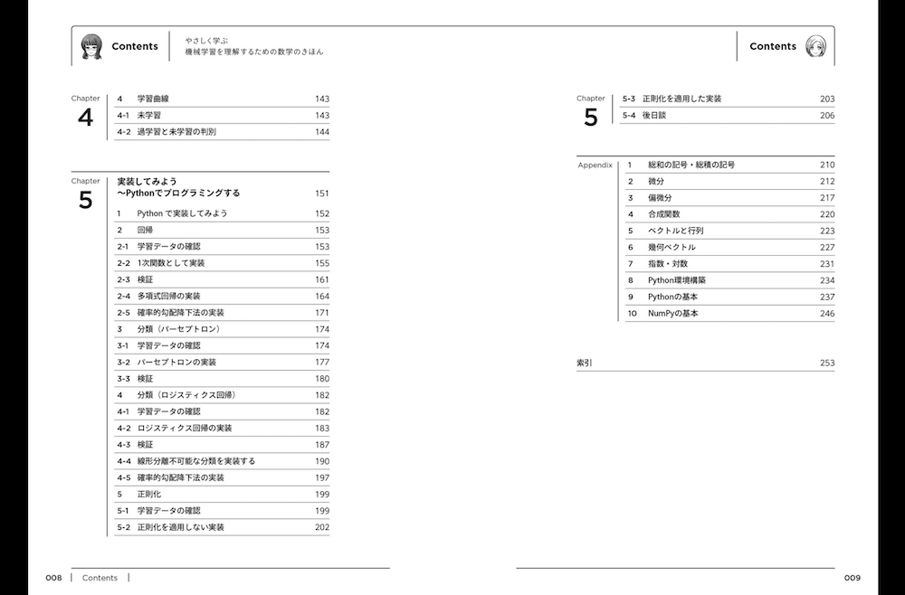 目次 機械学習を理解するための数学のきほん